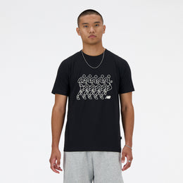 New Balance Black Man's Tshirt-MT41592