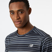 New Balance Black Man's Tshirt-MT13198