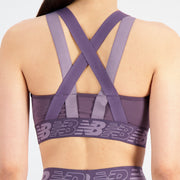 New Balance Purple Woman's Sports Bra-WB31175