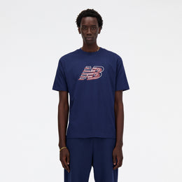 New Balance Navy Blue Man's Tshirt-MT41526