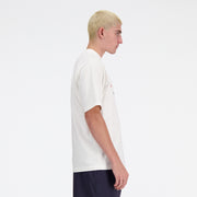 New Balance White Man's Tshirt-MT33558