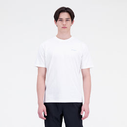 New Balance White Man's Tshirt-MT31559