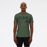 New Balance Olive Man's Tshirt-MT31074