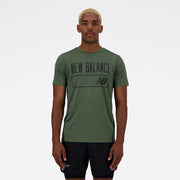 New Balance Olive Man's Tshirt-MT31074