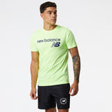 New Balance Green Man's Tshirt-MT03905