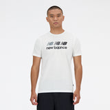New Balance White Man's Tshirt-MT41071