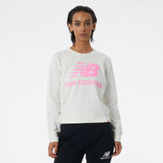 New Balance White Woman's Tshirt-WT03551