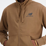 New Balance Brown Man's Hoodie-MJ31536