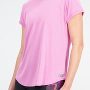 New Balance Pink Woman's Tshirt-WT11452