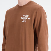 New Balance Brown Man's Sweatshirt-MT33535
