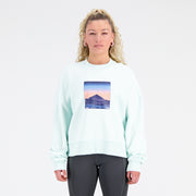 New Balance Blue Woman's Tshirt-WT31506