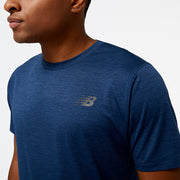 New Balance Navy Blue Man's Tshirt-MT31095