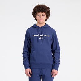 New Balance Navy Blue Man's Hoodie-MT33526