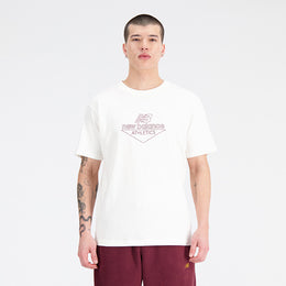 New Balance White Man's Tshirt-MT33501