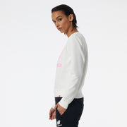 New Balance White Woman's Tshirt-WT03551
