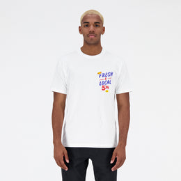 New Balance White Man's Tshirt-MT31521