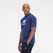 New Balance Navy Blue Man's Tshirt-MT31541
