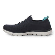 Skechers Women Casual Round Toe Mid-Top Slip On Sneakers