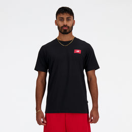 New Balance Black Man's Tshirt-MT41584