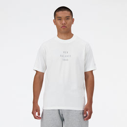 New Balance White Man's Tshirt-MT41519
