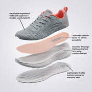 Skechers Bobs Squad Chaos Women Textile Lace-Ups Round Toe Sneakers
