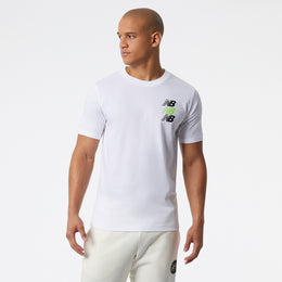 New Balance White Man's Tshirt-MT21905
