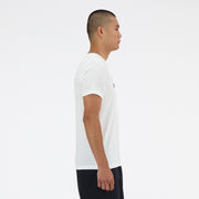New Balance White Man's Tshirt-MT41071