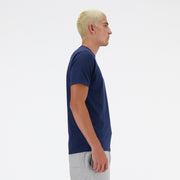New Balance Navy Blue Man's Tshirt-MT41071