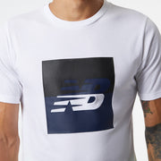 New Balance White Man's Tshirt-MT21906