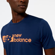 New Balance Blue Man's Tshirt-MT31074