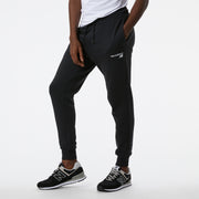 New Balance Black Man's Trackpant-MP03904