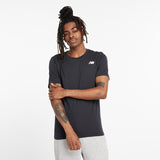 New Balance Black Man's Tshirt-MT11985