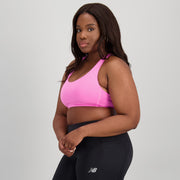 New Balance Pink Woman's Sports Bra-WB11044