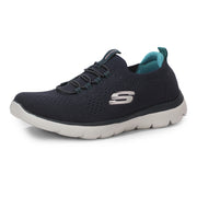 Skechers Women Casual Round Toe Mid-Top Slip On Sneakers