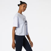New Balance White Woman's Shorts-WT21800