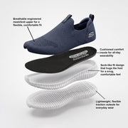 Skechers Elite Flex Men Casual Slip On Sneakers