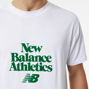 New Balance White Man's Tshirt-MT23574