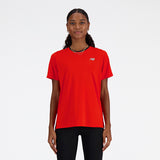 New Balance Red Woman's Tshirt-WT41222