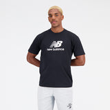 New Balance Black Man's Tshirt-MT31541