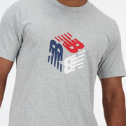 New Balance Grey Man's Tshirt-MT41907