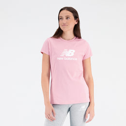 New Balance Pink Woman's Tshirt-WT31546