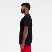 New Balance Black Man's Tshirt-MT41584