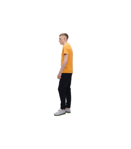 ON Men Yellow Polyester Blend Casual Tshirt
