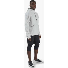 ON Men White Polyester Blend Hoodie Anorak
