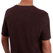 ON Men Wine Polyester Blend Casual Tshirt