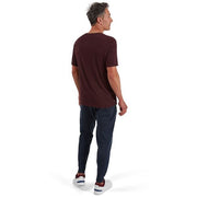 ON Men Wine Polyester Blend Casual Tshirt