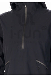 ON Women Black Polyester Blend Hoodie Anorak