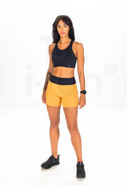 ON Women Yellow Polyester Blend Sports Short
