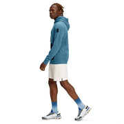 ON Men Blue Cotton Blend Hood Hoodie