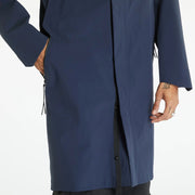 ON Men Navy Polyester Blend Hooded Parka Coat Parka Coat